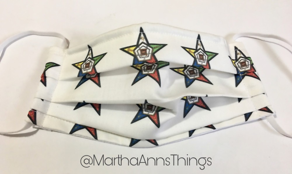 Handmade Eastern Star Mask With Filter Pocket
