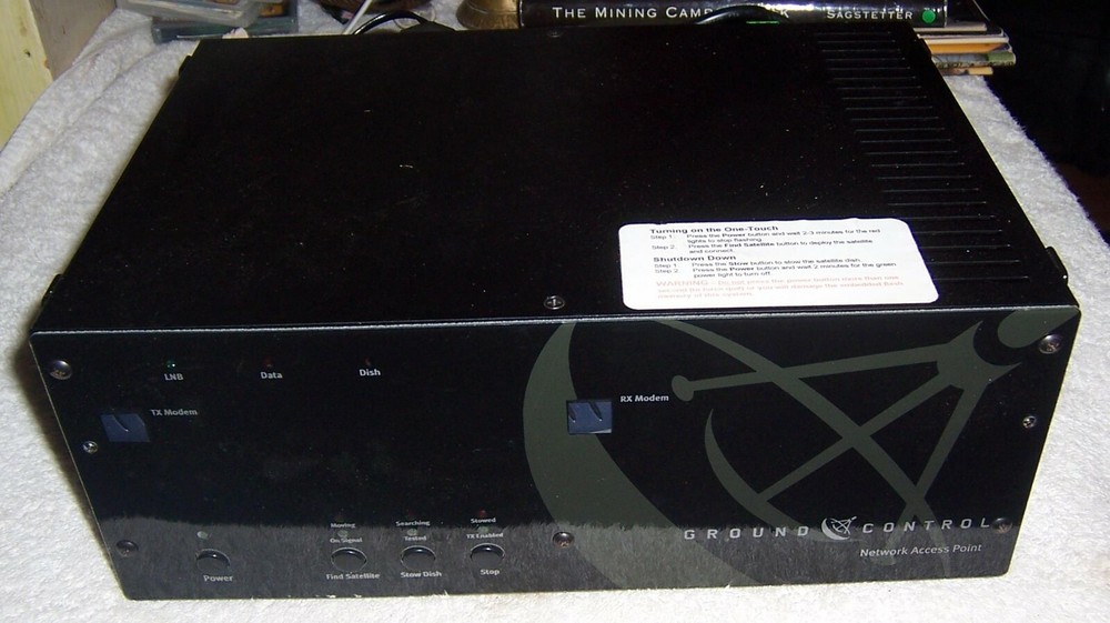 Ground Control Network Access Point TX / RX Modem Satellite Dish Controller