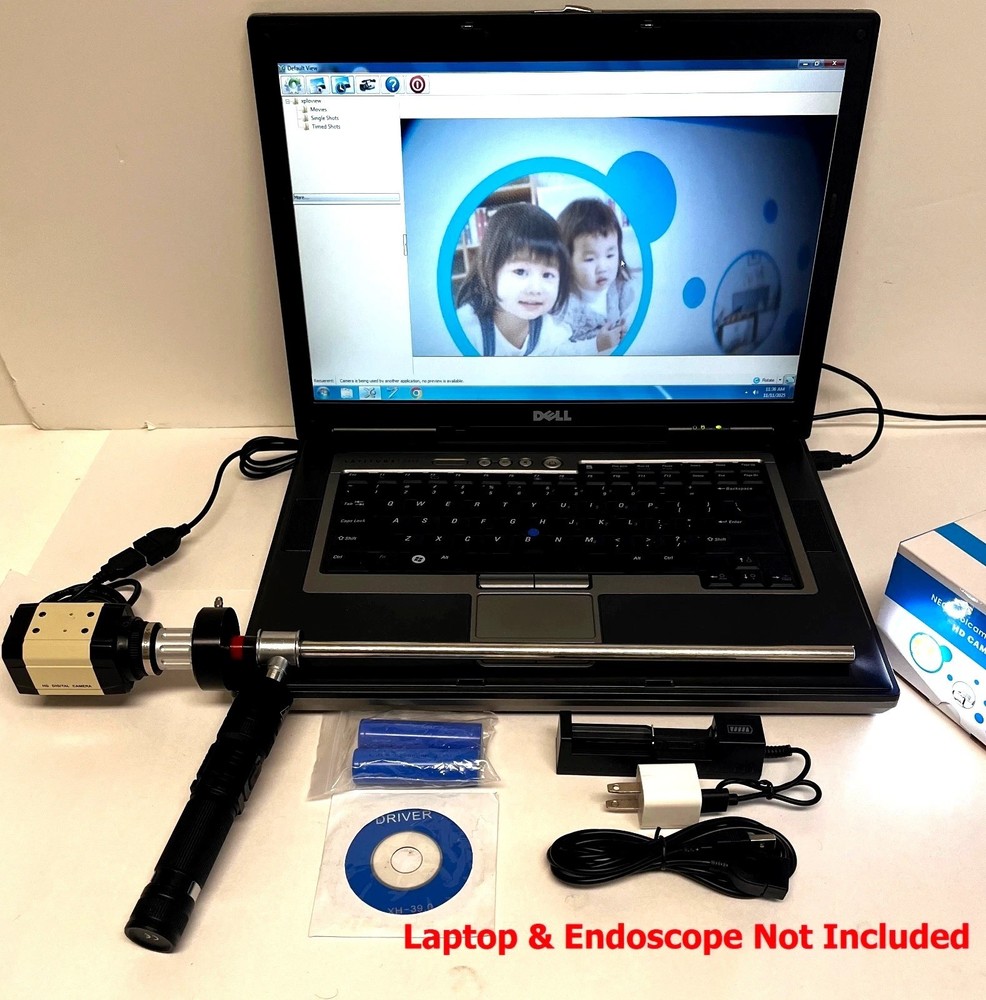 Rigid Endoscope Laparoscope HD USB Camera Head+Coupler+Light Source for ACMI