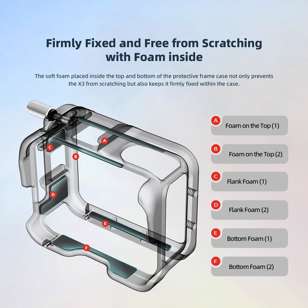 Frame Cage Extended Protective Case For Insta360 GO 3 Action Camera Accessories