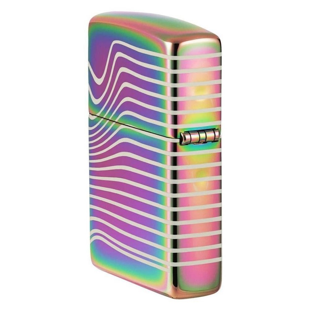 Zippo Lighter: Wavy Pattern, 360 Laser - Multi Color 48775