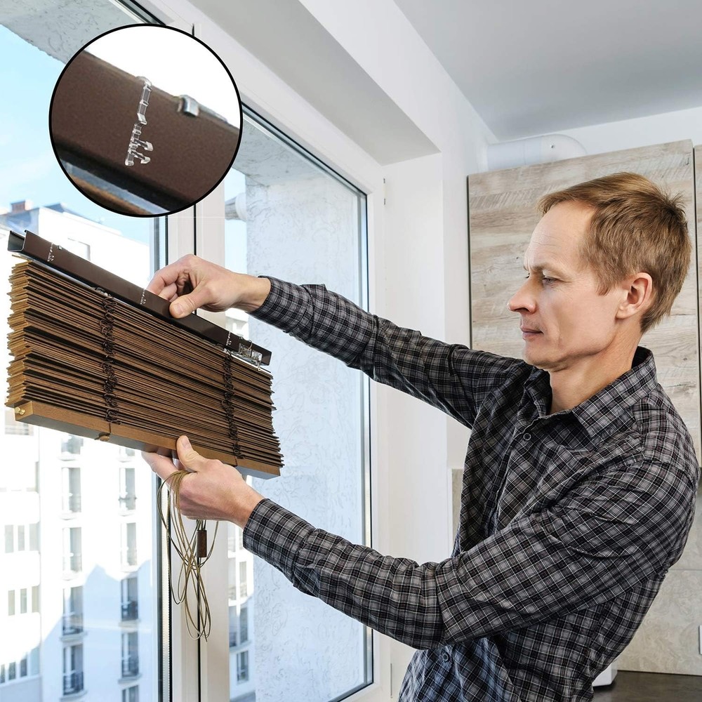 Valance Blind Clips Hidden Channel 2", 10 Pcs