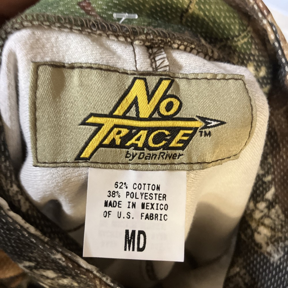 No Trace Dan River Mens Light Weight Hunting Jacket Pull Over Medium Camo FS!