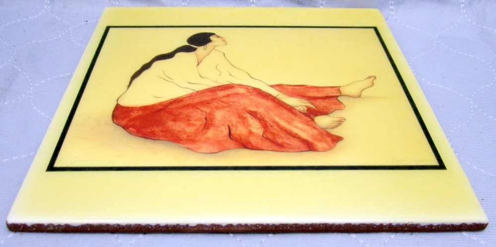 R.C. GORMAN ANABA CERAMIC TILE - 8"X8" - #537