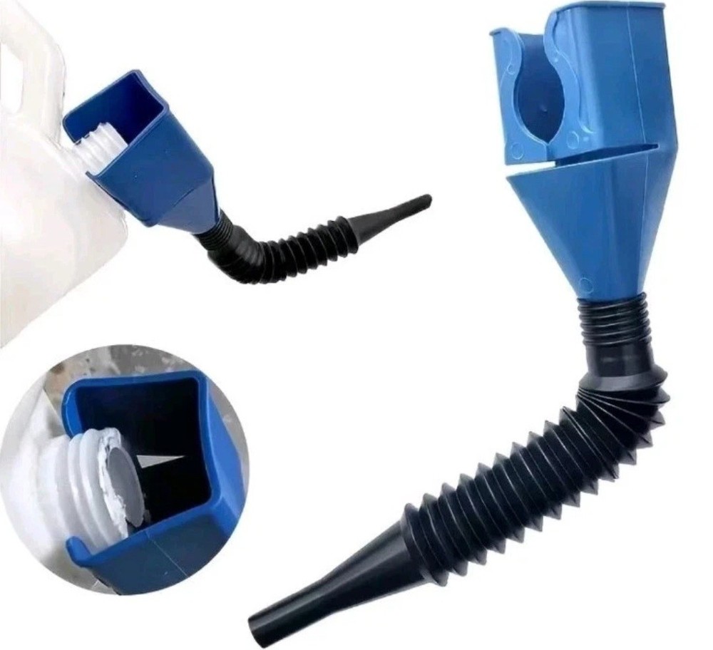 LIGHT AND FLEXIBLE PORTABLE MULTI-FUNCTIONAL CAR OIL POUR FUNNEL