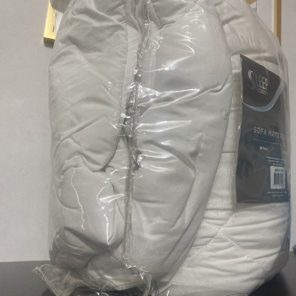 Sleep Philosophy - Full White Sofa Mattress Pad