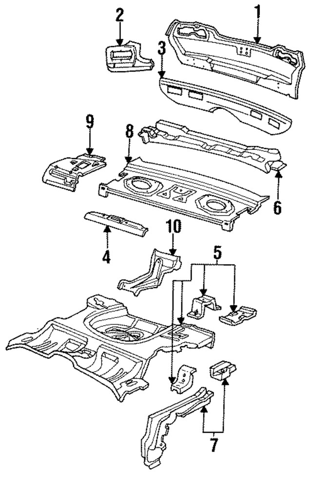 Genuine GM Rear Rail 22652907
