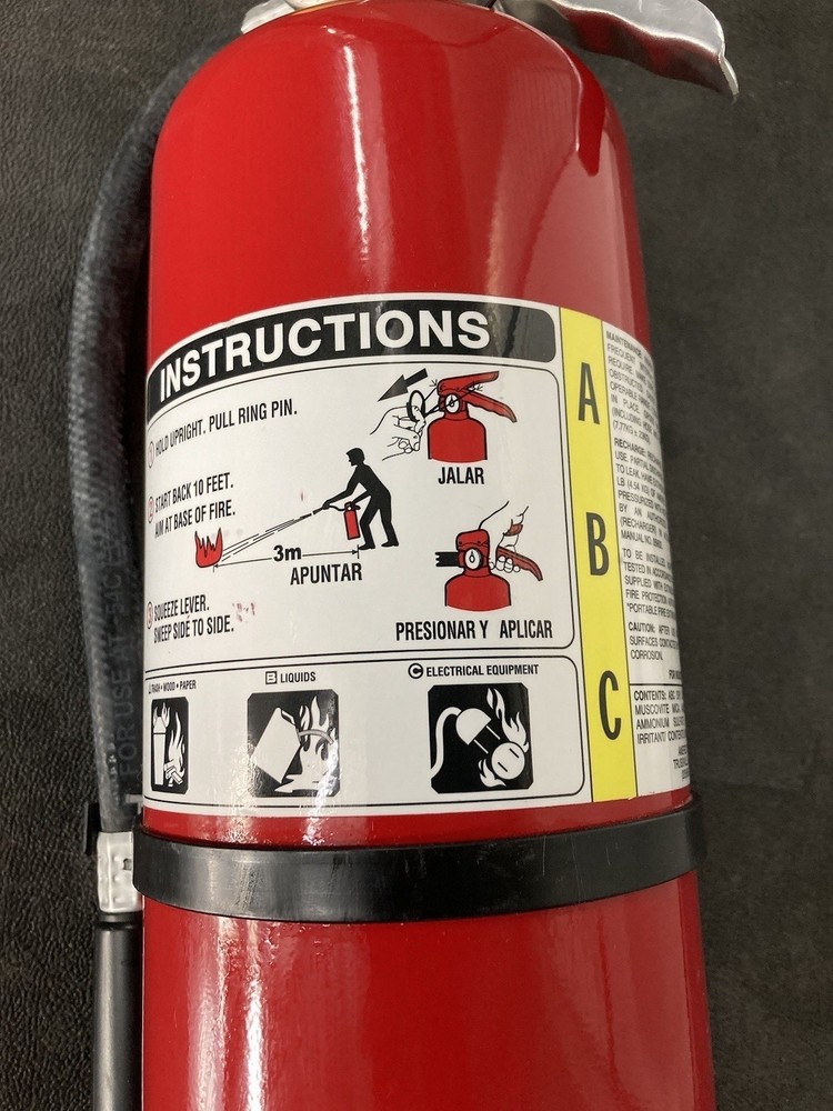🧯🧯25-10lb.(AMEREX) ABC Refurbished Fire Extinguishers 2026 Certification Tags
