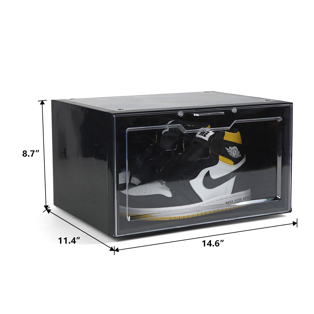 LED Shoe Box Stackable Light Up Sneaker Display Collection Storage Organizer XL