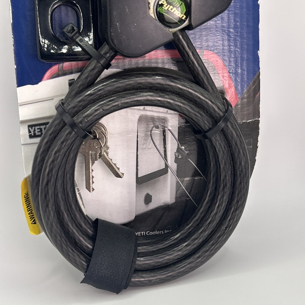 YETI Security Cable Lock and Bracket for Tundra Coolers