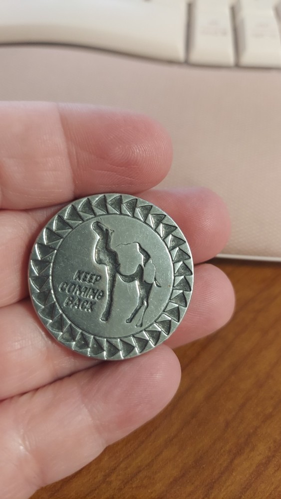 Alcoholics Anonymous AA Medallion Camel keep coming back Token Coin Chip