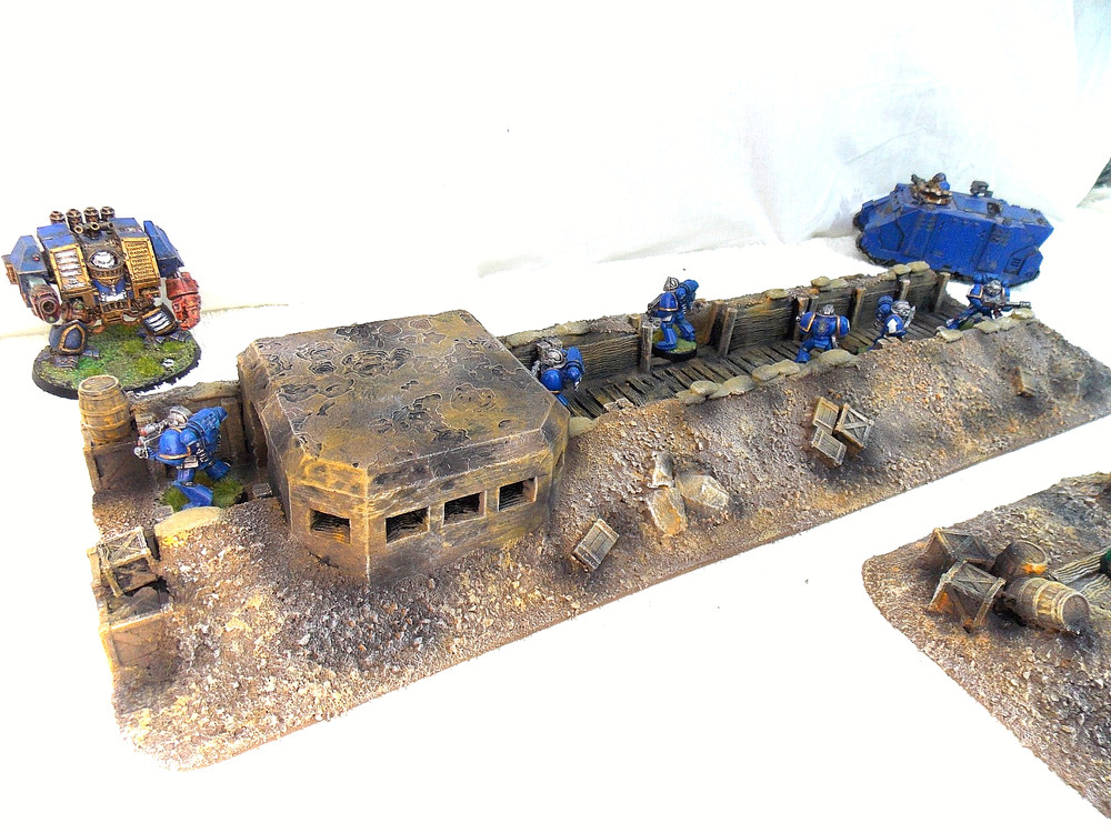 WARGAMING TERRAIN PAINTED ADVANCE ORDERS TRENCH SYSTEM