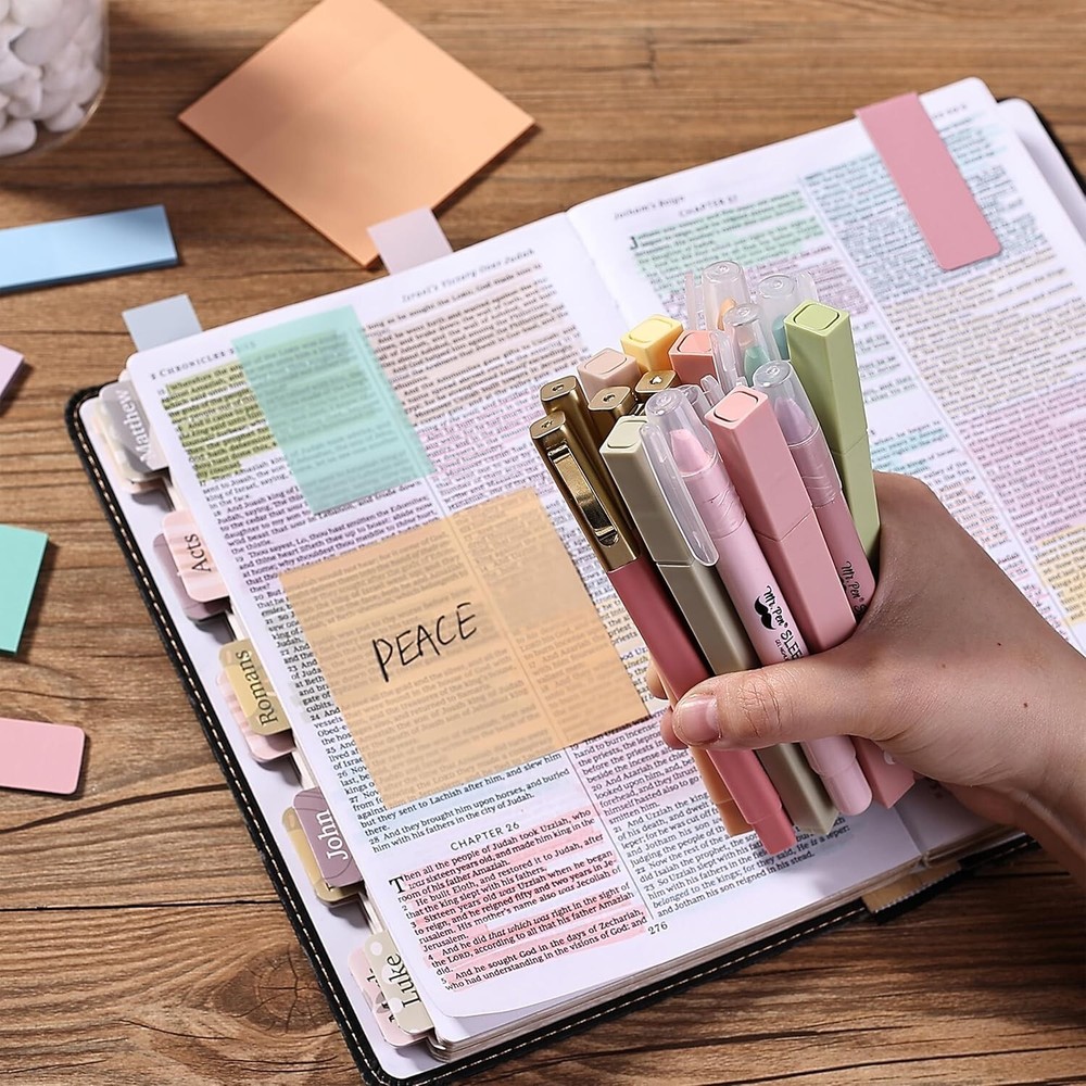 Creative Bible Journaling Essentials: Highlighters, Pens & Storage Case Included