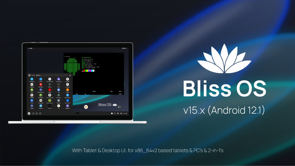 Bliss OS (Android OS x64) Live USB + Installer - Android on PC - At it's best!