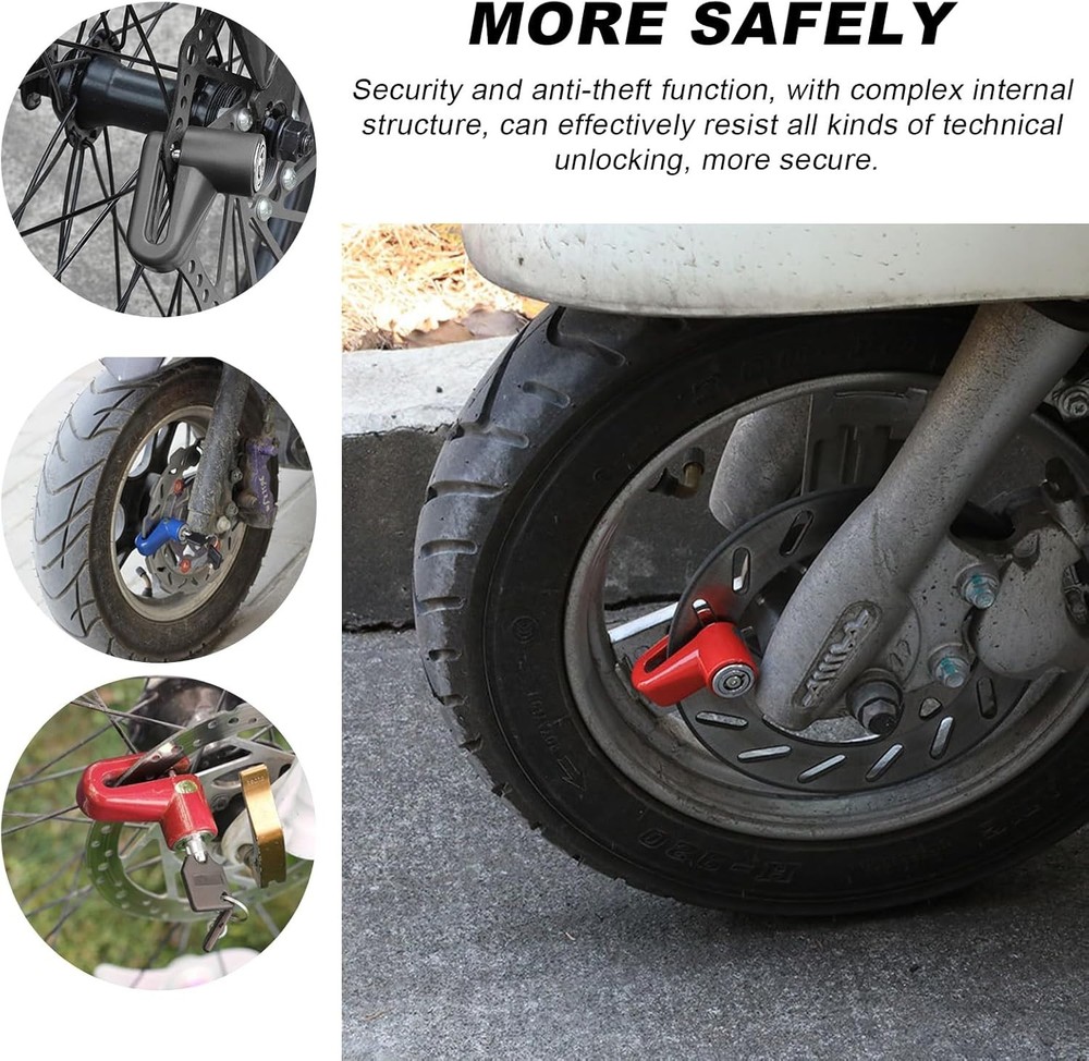 Universal Motorcycle Disc Brake Lock 2 PCS - Secure & Durable Protection