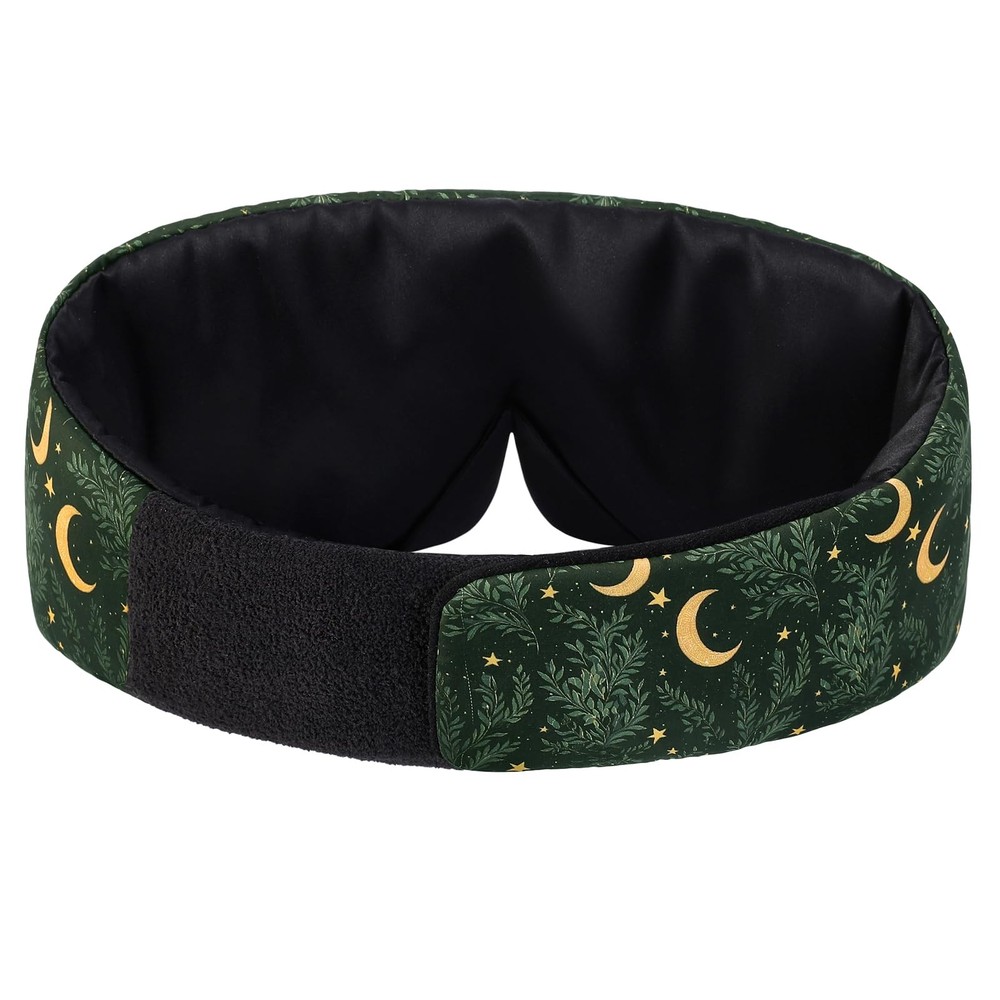 Wraparound Style Silk Eye Mask, Big Wide Headband and Large Coverage Sleeping...