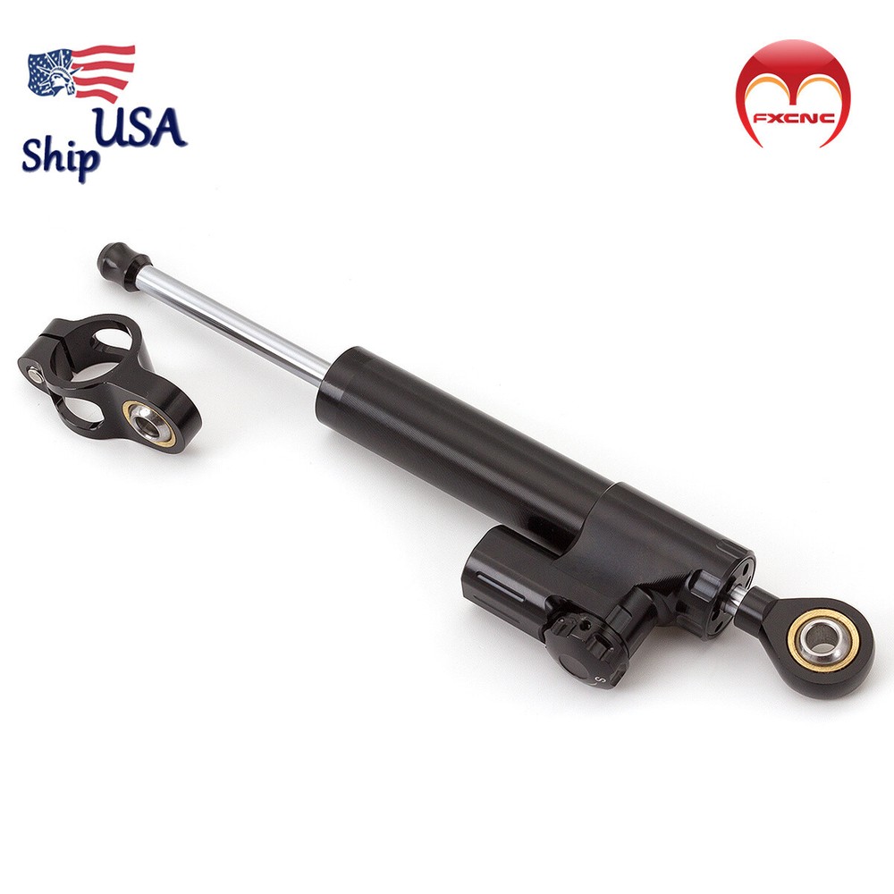 Motorcycle Steering Damper Stabilizer Linear Reversed Safe Control Universal