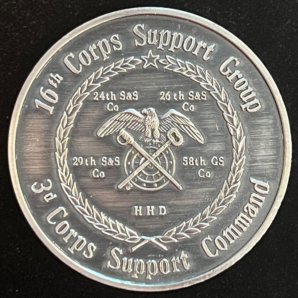 16th Corps Support Group Commander Vintage Challenge Coin