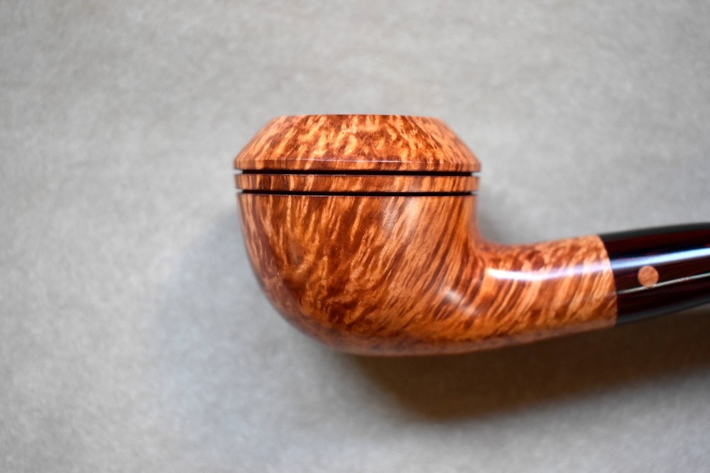Moretti Pipe Rhodesian Freehand Cumberland Stem Hand Cut