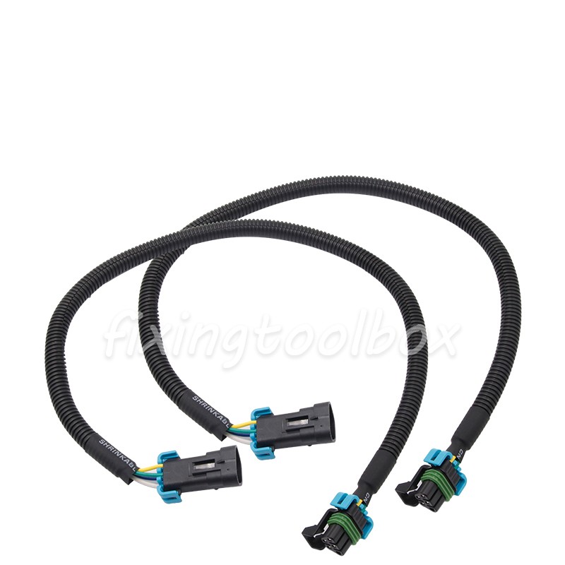 Pair 24" Oxygen O2 Sensor Extension Wire Harness for Camaro Corvette LS2 LS3 LS7