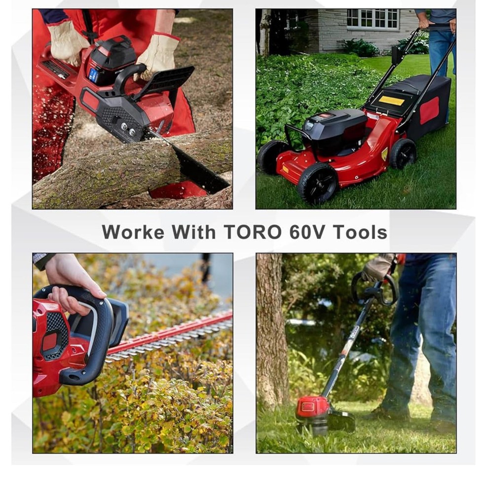 Replacement Battery 60v for Toro power tools