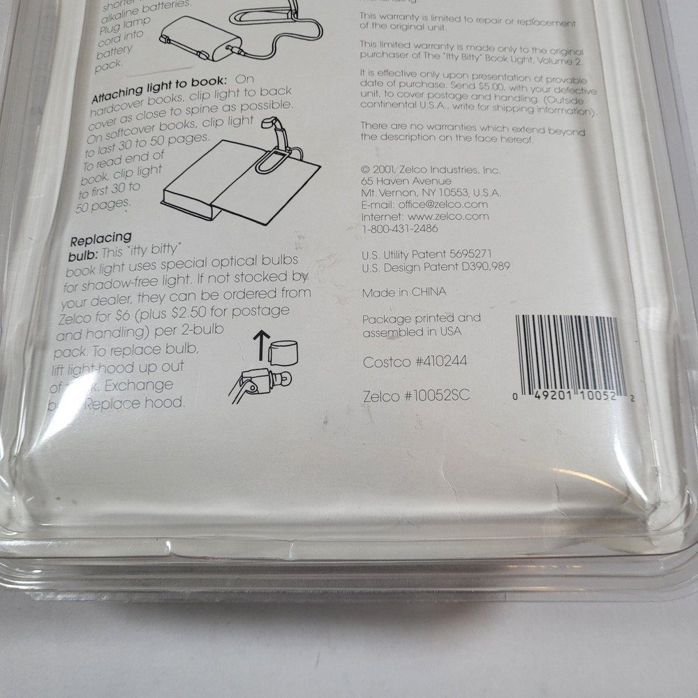 1998 NEW Zelco Itty Bitty Book Light Volume 2 High-Tech Smaller Lighter Brighter