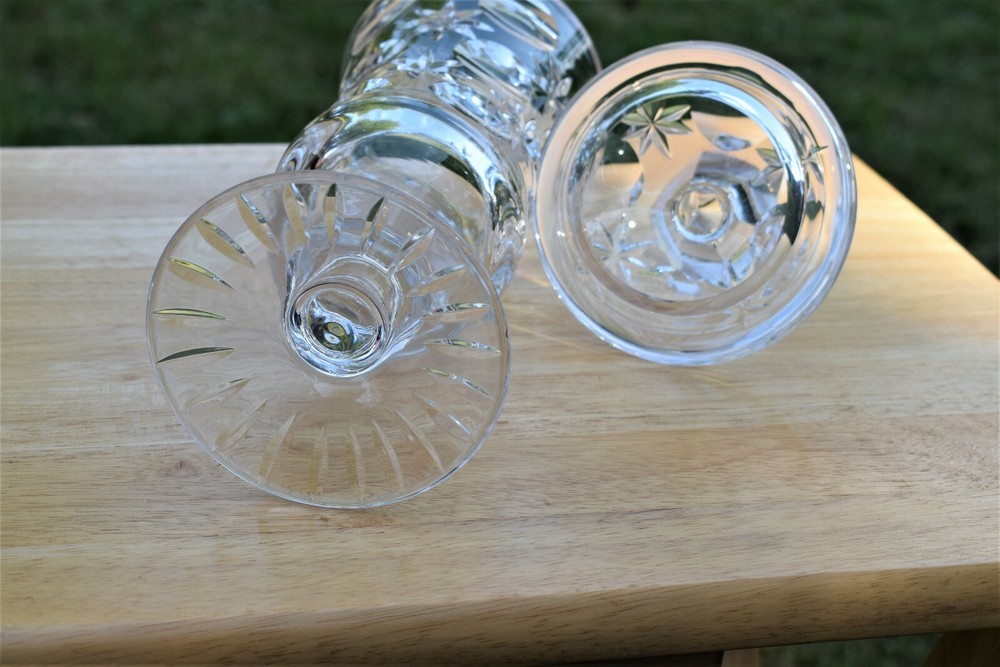 Vintage Crystal Lidded Jar vase