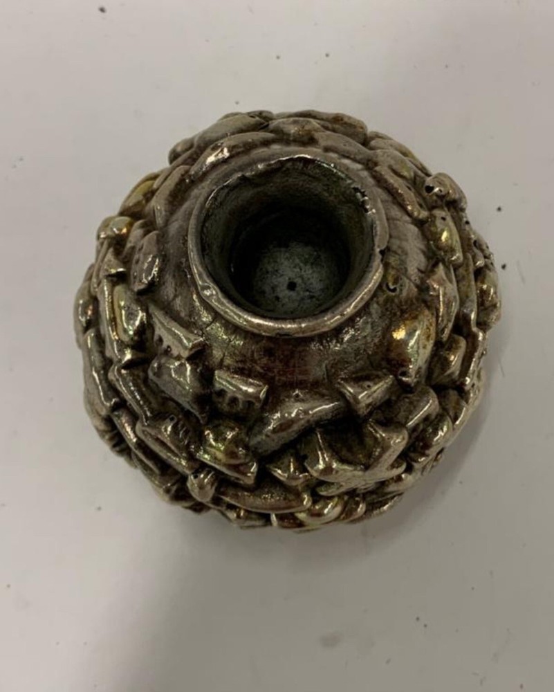 Sterling Silver Jerusalem Candle Holder