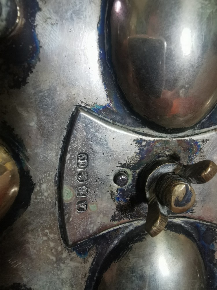 Antique Silver-Plated Victorian Egg Server. A B & Co. Excellent.