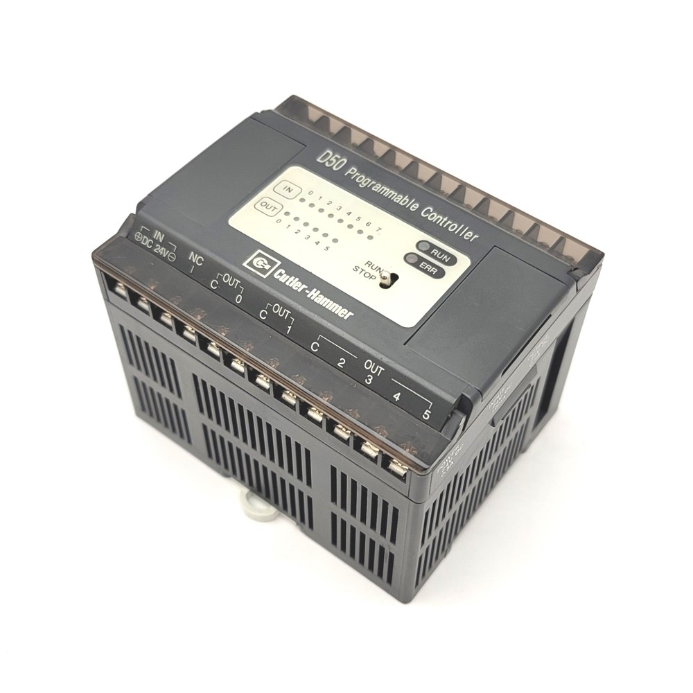Cutler Hammer D50DCD14 D50 Programmable Controller 24VDC 8 Inputs, 6 Outputs