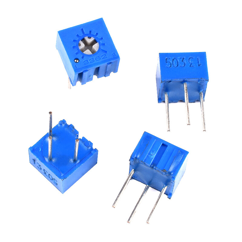 Potentiometer 3362P Variable Resistors Preset Trimmer Pot 100 ohm - 1M ohm Value