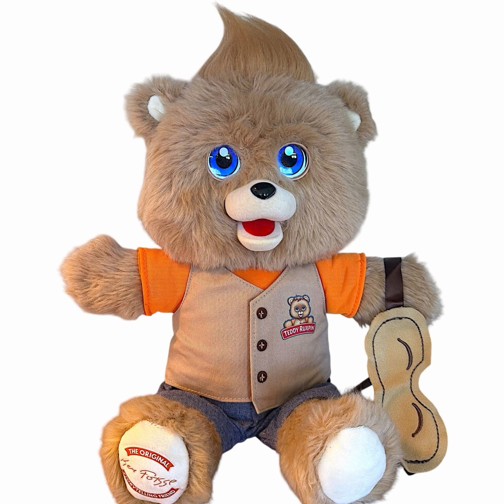 Teddy Ruxpin Animated Plush Talking Storytelling Bear Bluetooth LCD Eyes 2017