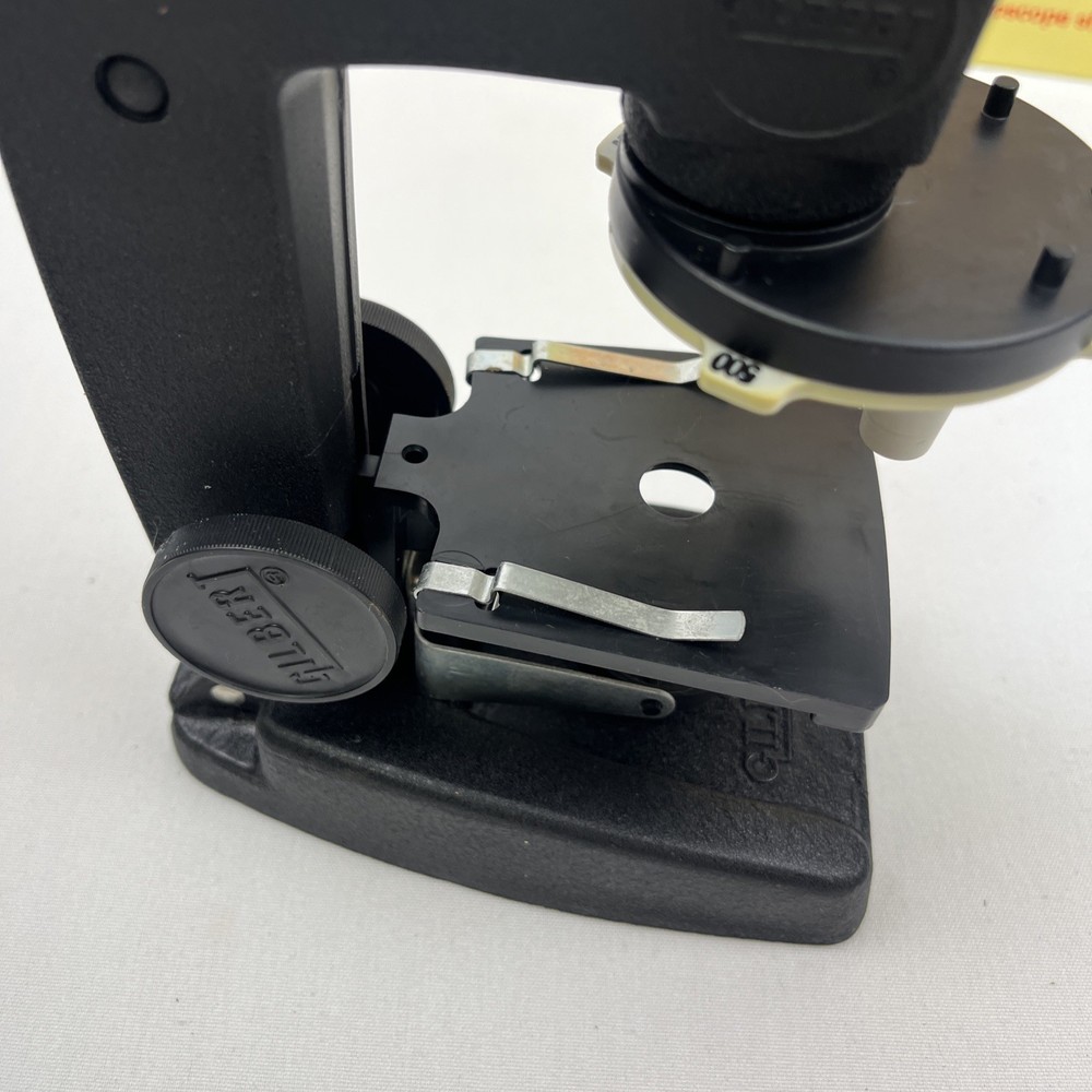 Gilbert Microcraft Vintage Microscope Slides w/ Storage Cabinet Science Collect