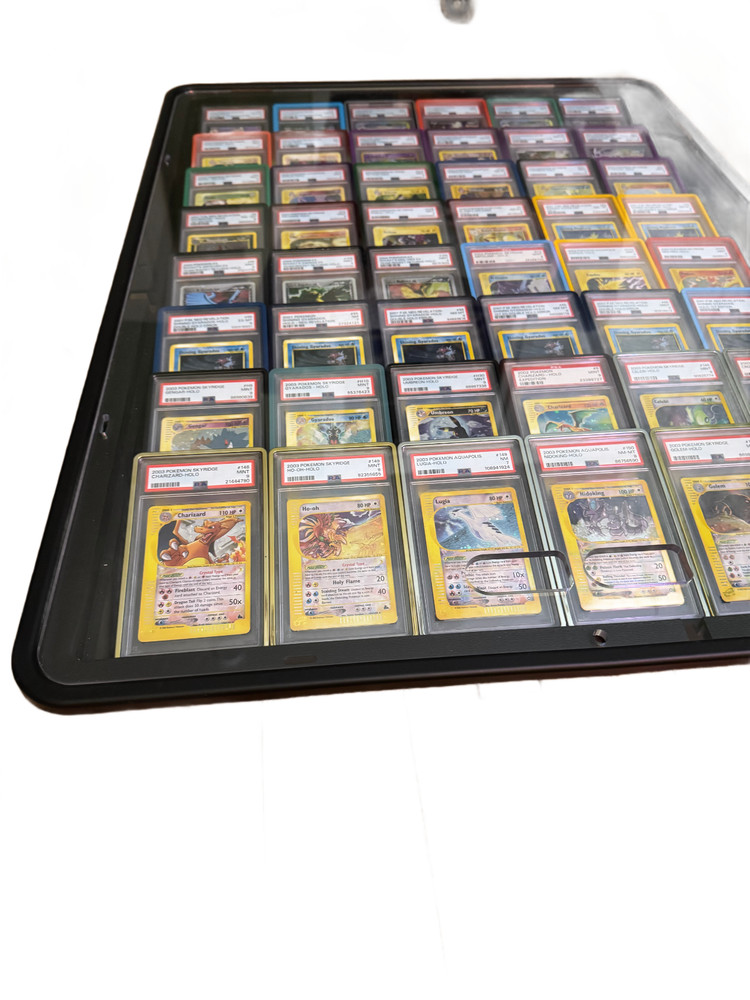 Display Case Card Riser Stands - Perfect for Zion Case - 24 Risers! Holds slabs