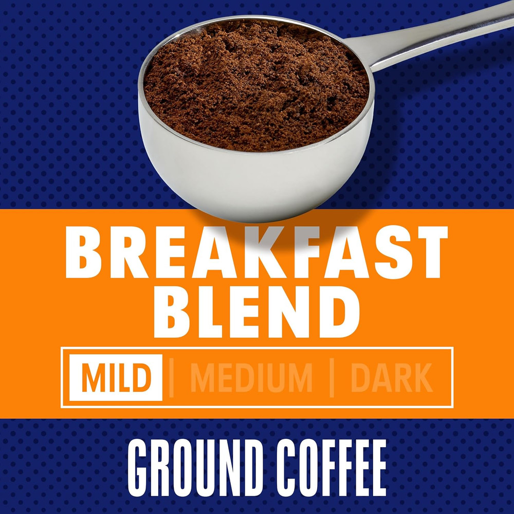 Breakfast Blend Mild Roast Ground Coffee, 25.6 Oz Canister" Optimized Title: "Mi