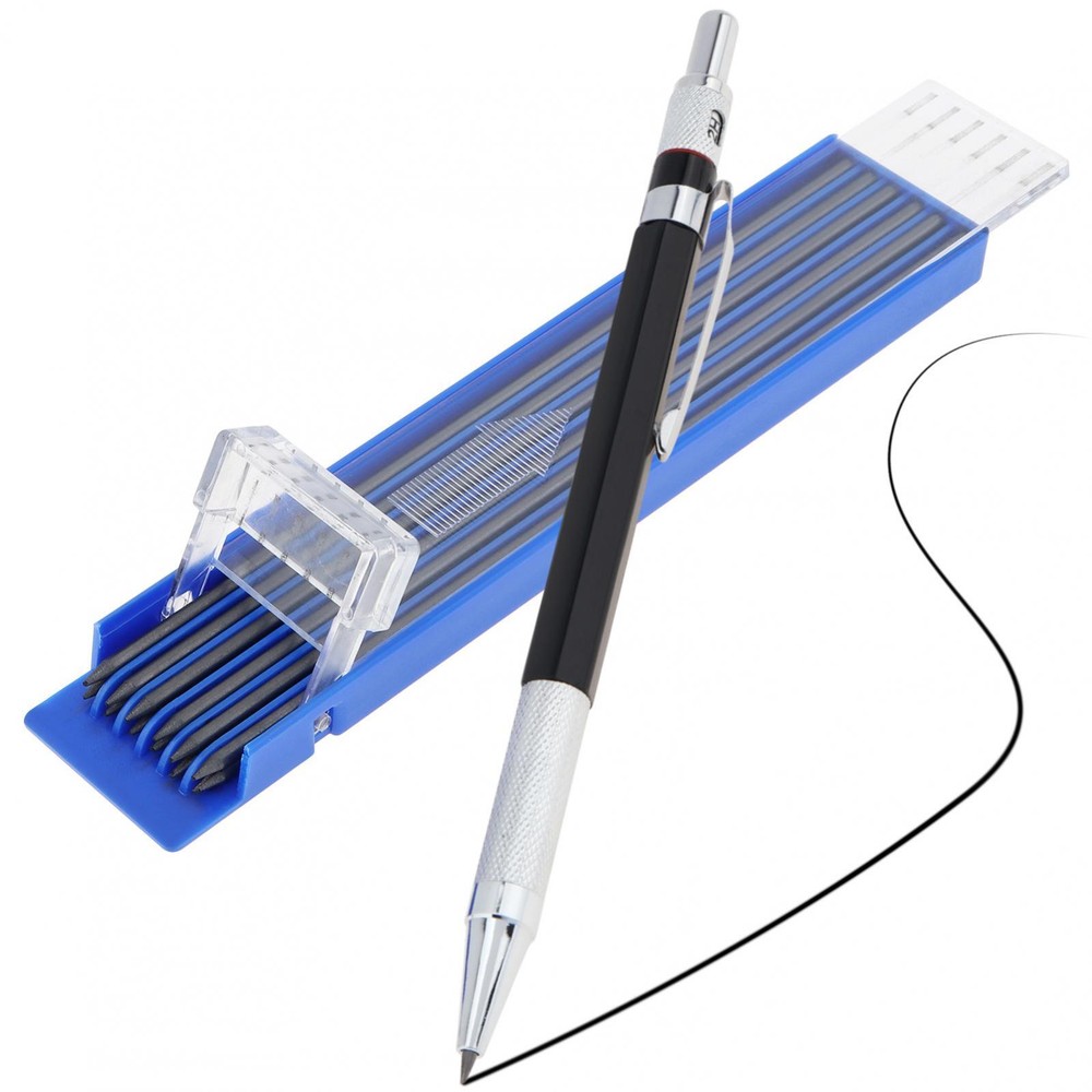 2 mm Mechanical Carpenter Pencil for Carpenter Scriber Woodworking with Refills