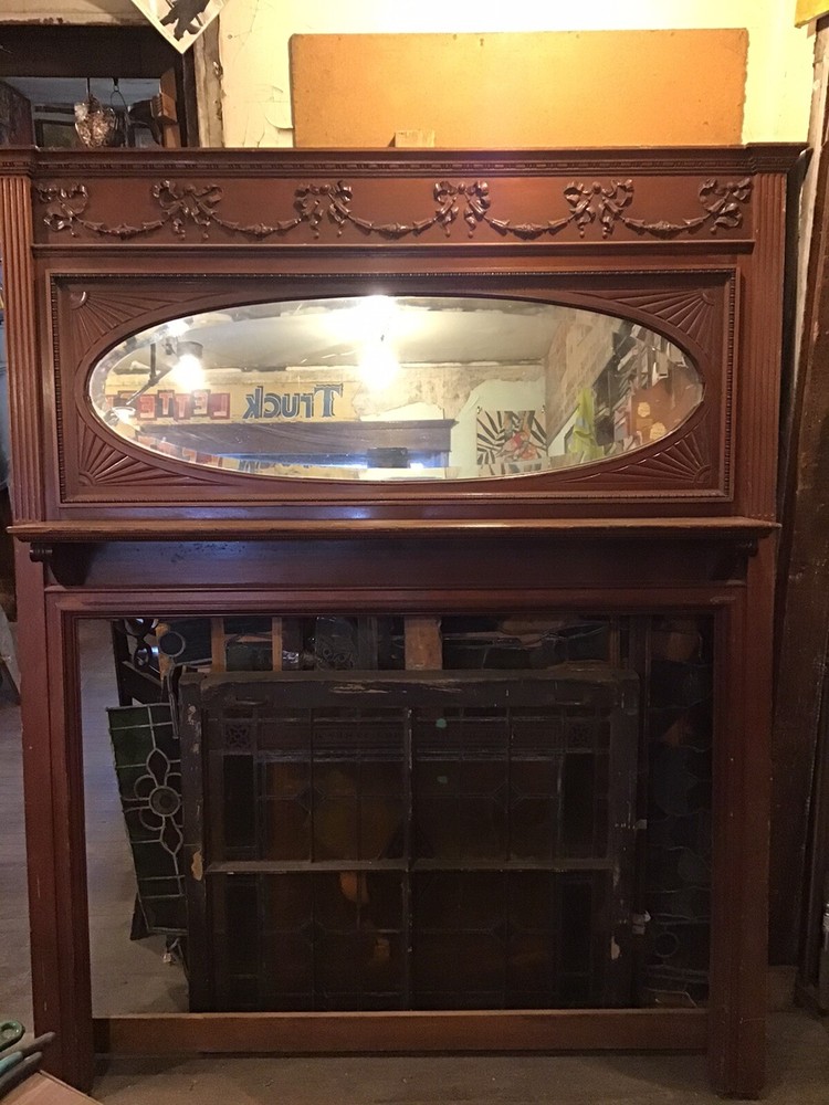 fireplace mantle