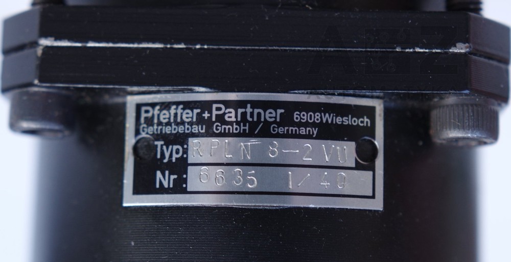 PFEFFER + PARTNER RPLN8-2VU RPLN82VU GEARHEAD
