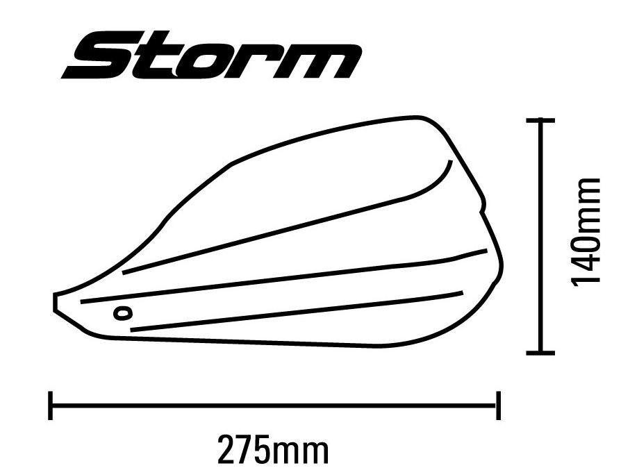 Barkbuster Storm White Handguard & Fit Kit Husaberg TE250 2011 - 2014