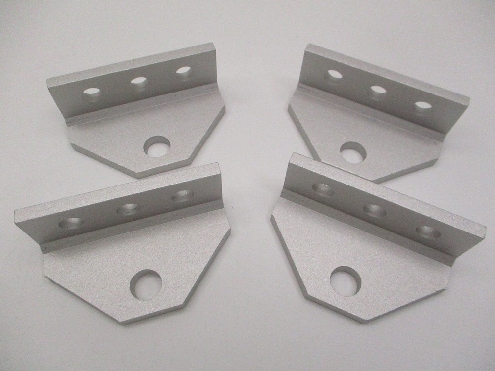 (4) Boat Pontoon Trailer Bolster Bunk Board Adjustable Swivel Aluminum Brackets