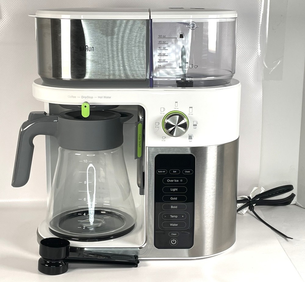 Braun KF9150 MultiServe Coffee Machine 7 Programmable Brew Sizes 24 hr timer EUC