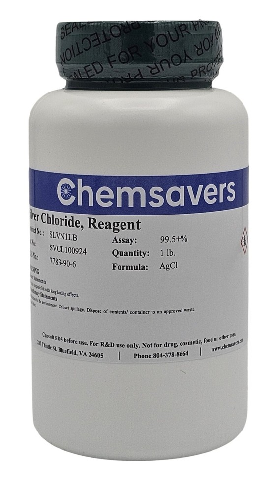 Silver Chloride, Reagent, 99.5+%, 1 lb.