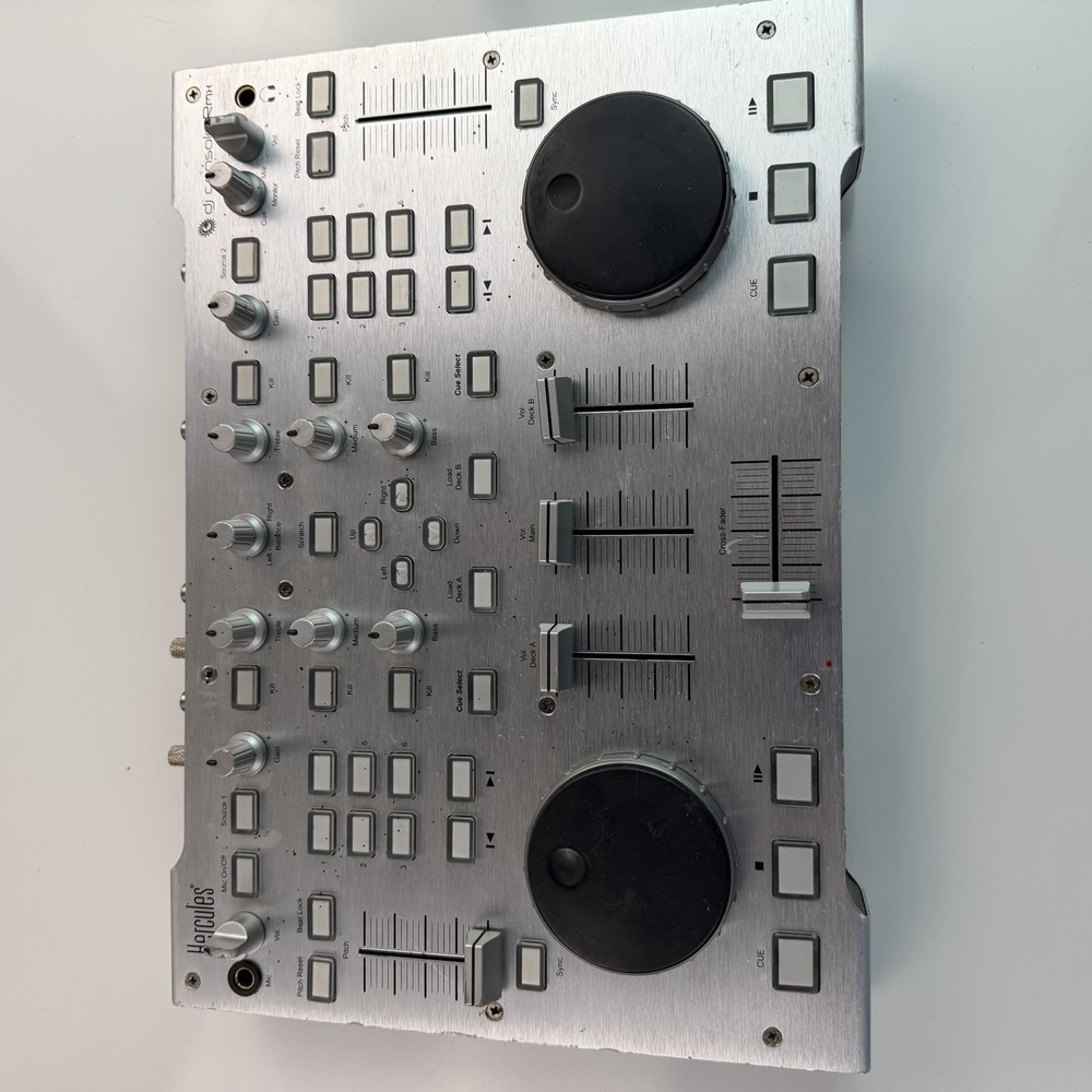 Working Hercules Dj Console Rmx Dj Controller 4-in/4-out Audio Interface