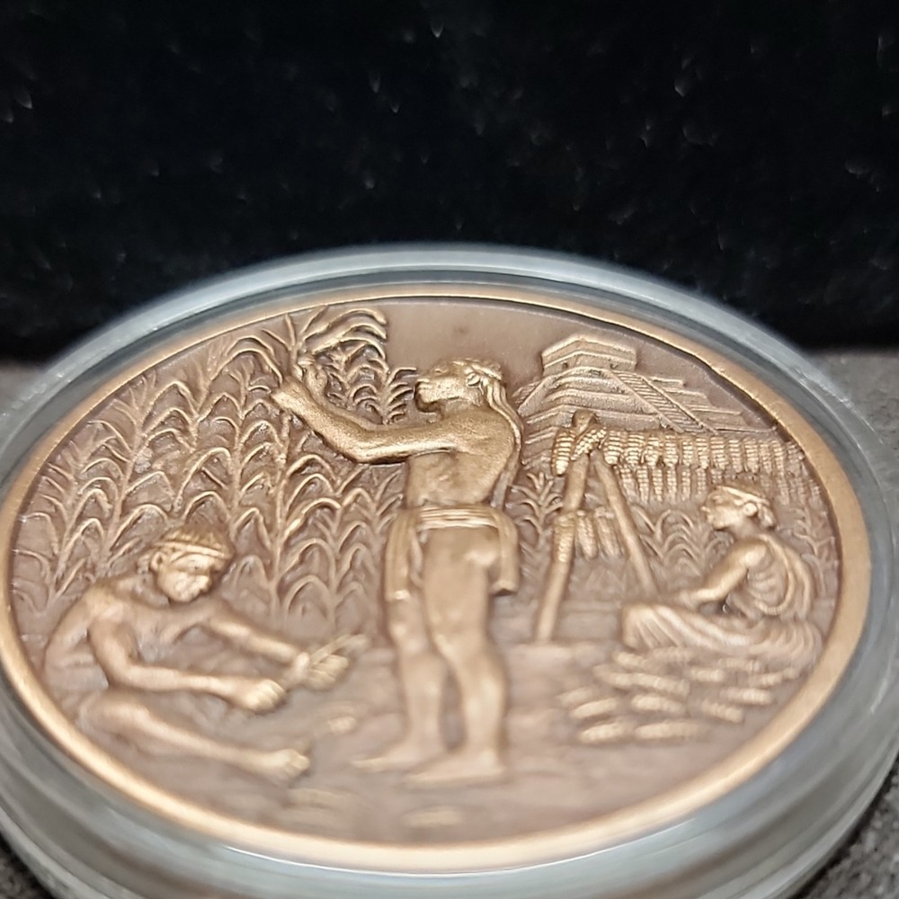 Cuauhtémoc Aztec Commemorative Bronze Medal
