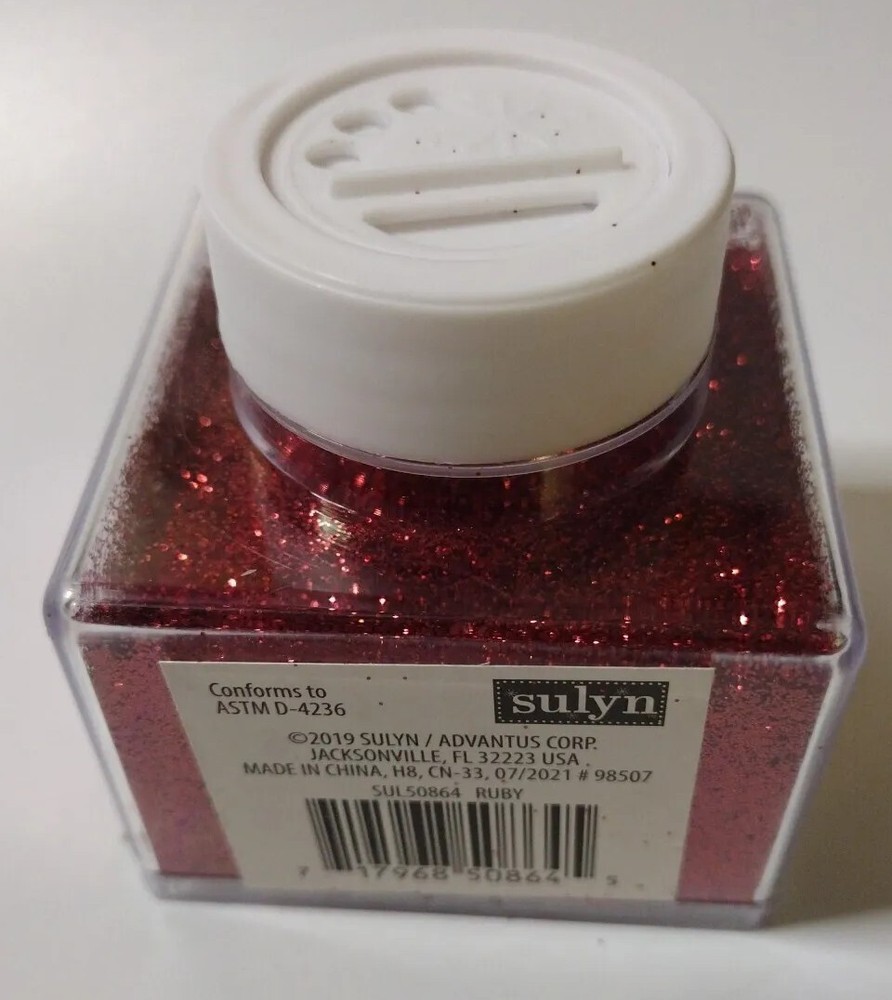 Sulyn Extra Fine Ruby Glitter 2oz