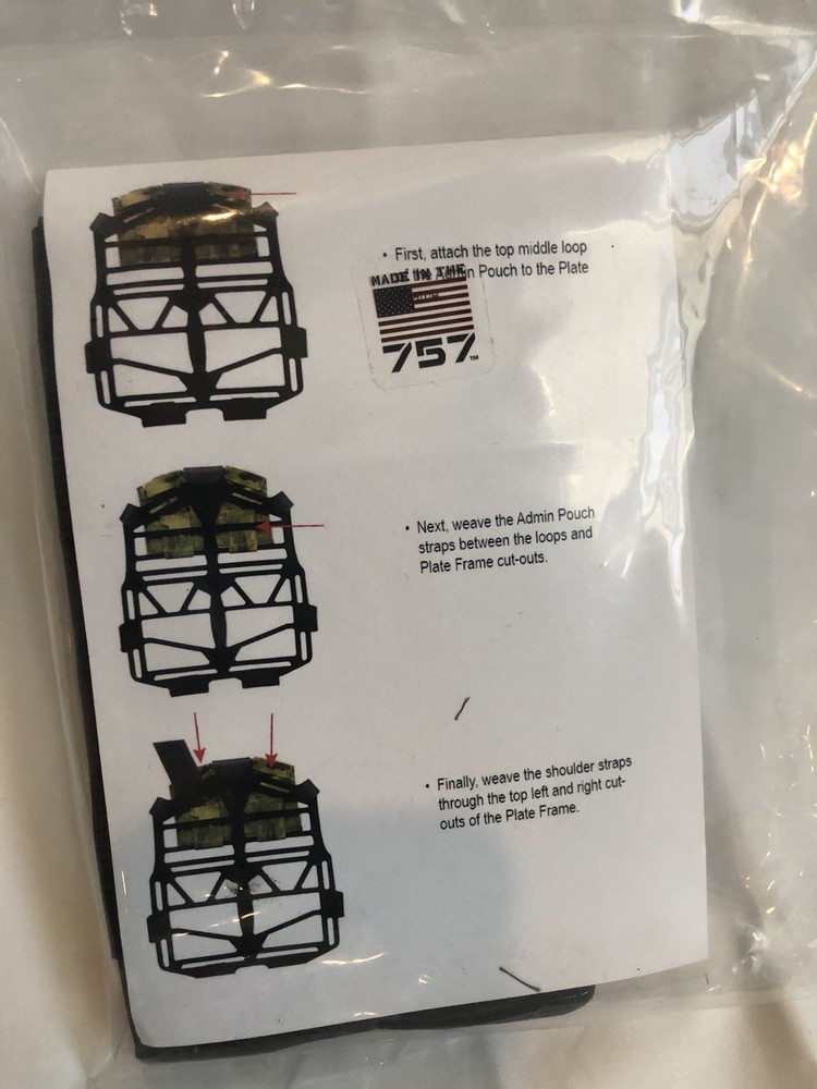 S&S Precision Mas Grey Toadvine Ranger GreenPlate Frame Admin Pouch SEAL DEVGRU