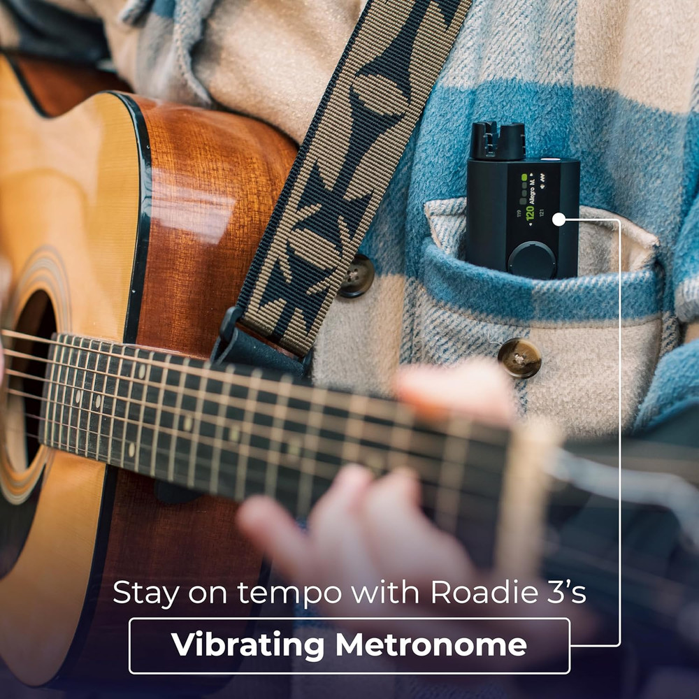 Smart Guitar Tuner & Metronome with String Winder - 150+ Tunings!