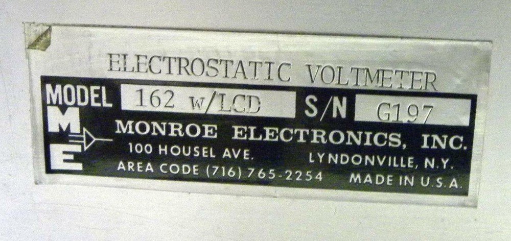 Monroe Electronics 162 Isoprobe Electrostatic mV Meter
