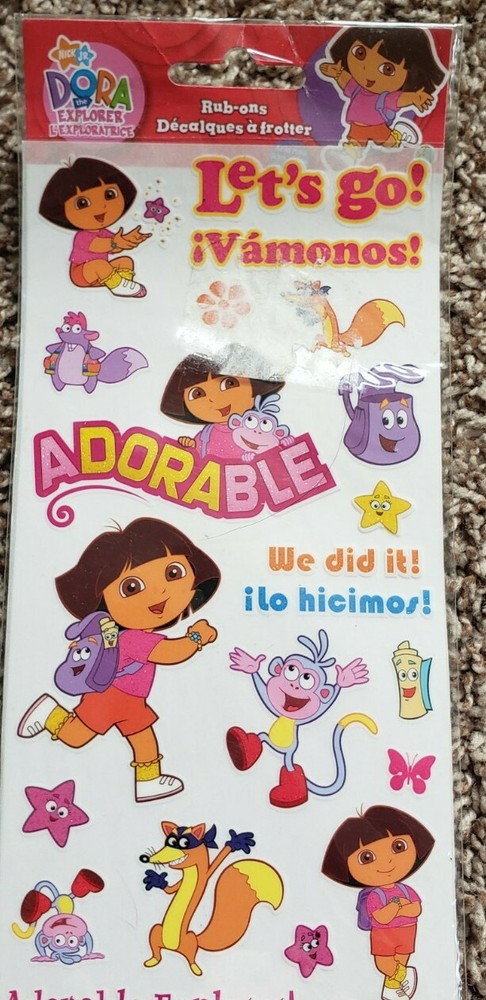 Dora The Explorer Rub-ons