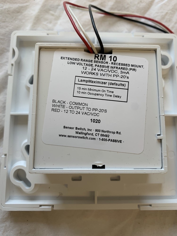 SENSOR SWITCH Occupancy Sensor: Hard Wired, Ceiling, 2,463 sq ft Coverage